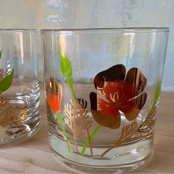 Courac MCM Poppy Glass Tumblers - Set of 4 - Picture 2 of 5